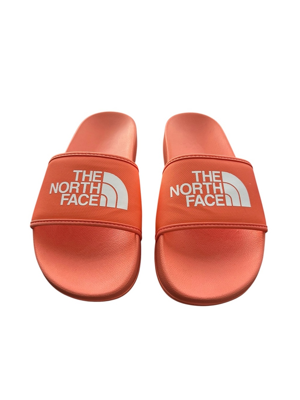 The North Face orange & white sliders U.S.A size 7